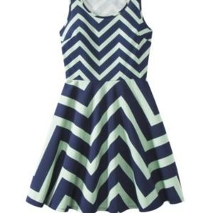 Xhilaration juniors fit and flare chevron dress.